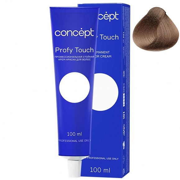 Persistent hair color cream 9.75 light caramel blond Profy Touch Concept 100 ml